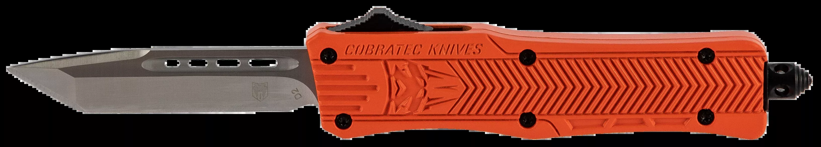 CobraTec CTK-1 Small OTF Drop Point Knife – Orange