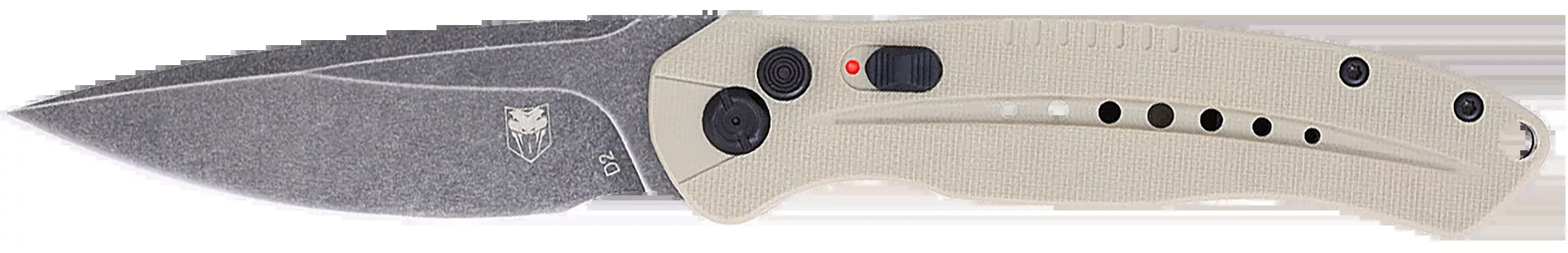 Cobratec Diablo Side Button - Auto 3" D2 Fde/stnwsh Blk Bld