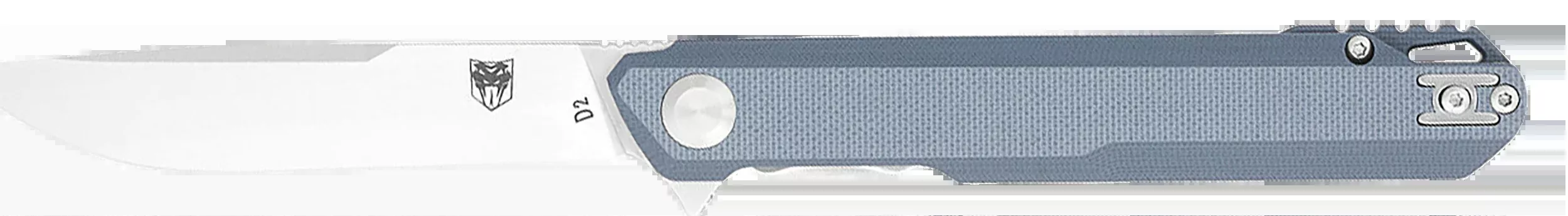 Cobratec Monarch 3.5" Folder - Grey D2 Steel W/clip