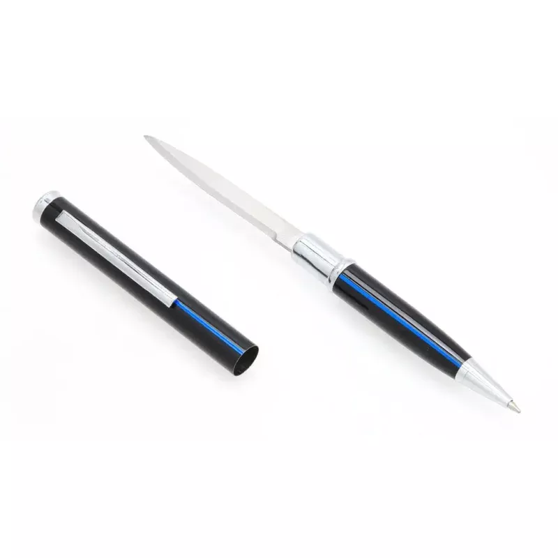 CobraTec Pen Knife Fixed Blade Thin Blue Line