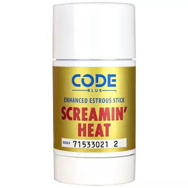 Code Blue OA1418 Screamin' Heat Stick Doe Urine Scent Wax 2.60 oz Scent Stick