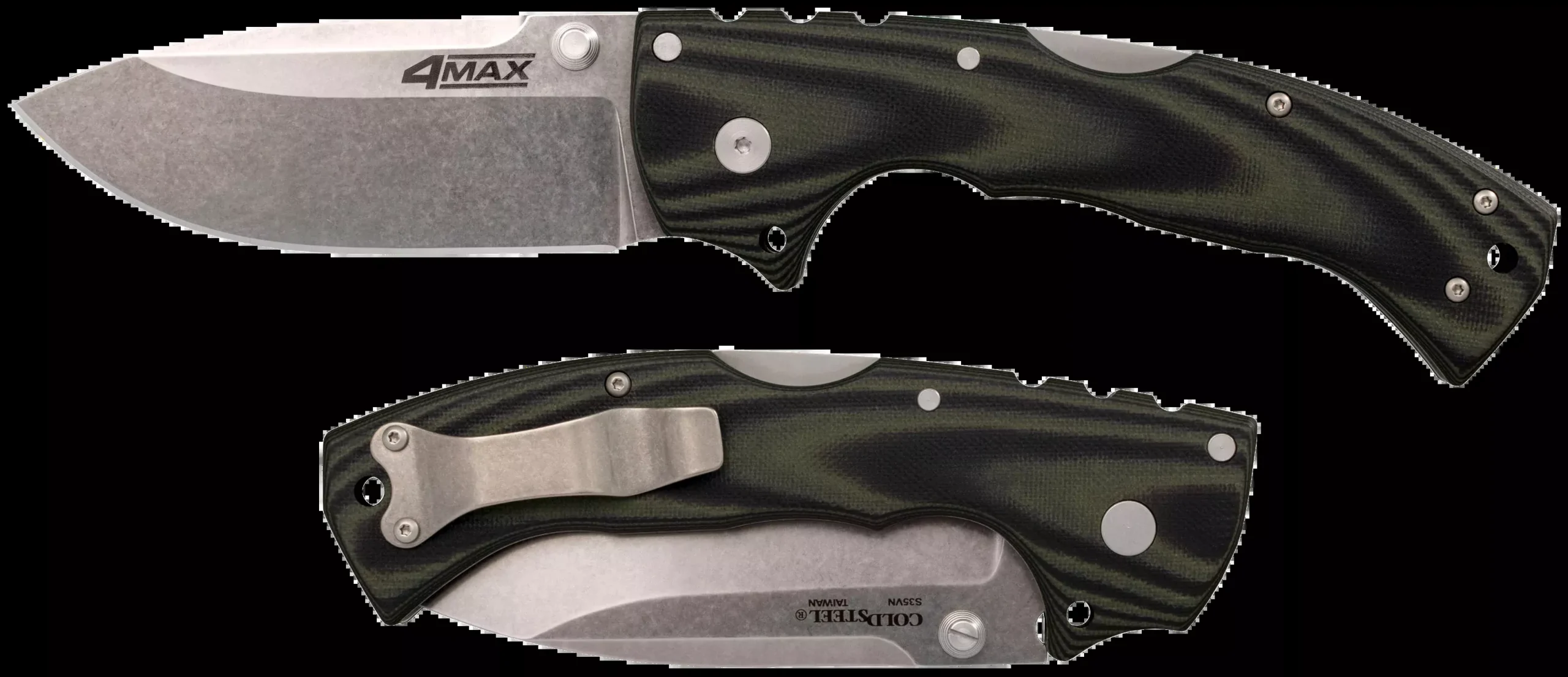 Cold Steel 4-max, Cold Cs-62rma 4max Elt4″ G10 Hndl