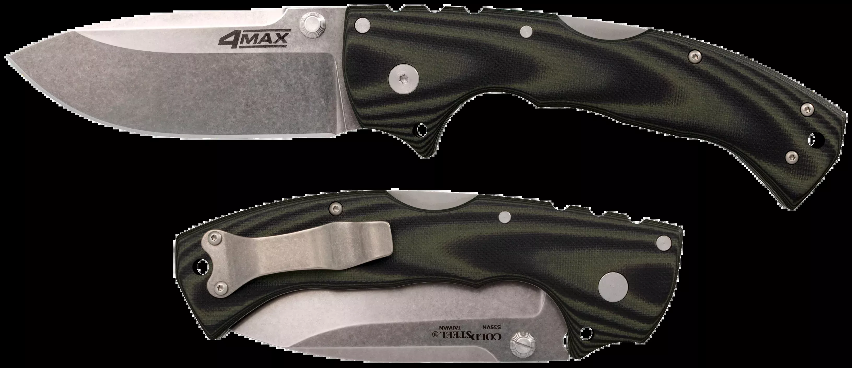 Cold Steel 4-max, Cold Cs-62rma 4max Elt4" G10 Hndl