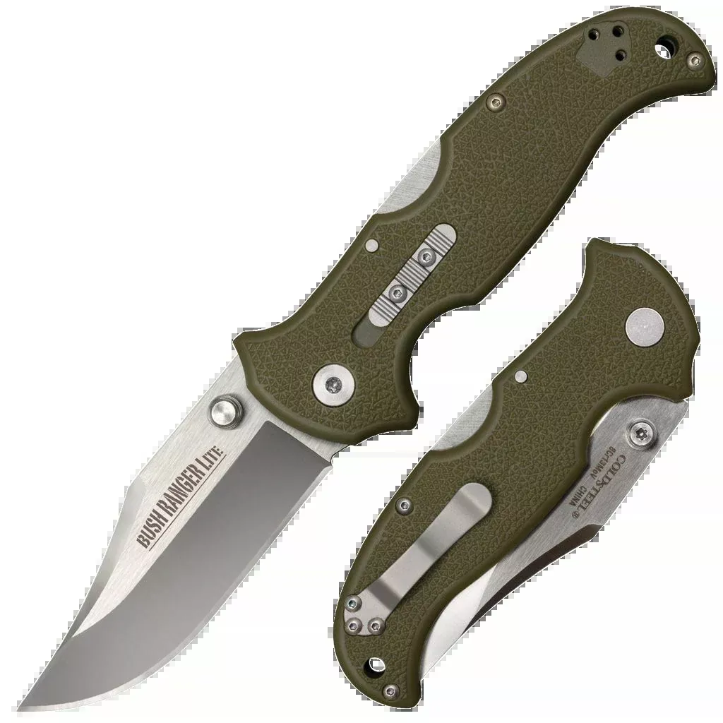 Cold Steel Bush Ranger Lite - 3.5" Plain Edge Clip Folder