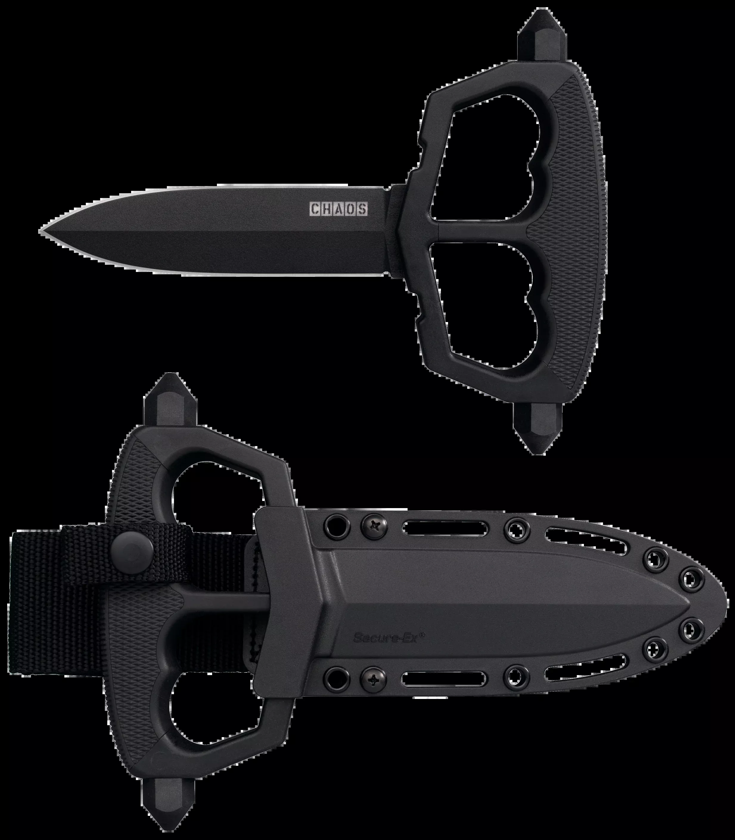 Cold Steel Chaos, Cold Cs-80nt3Chaos Push Knife 5" Fixed
