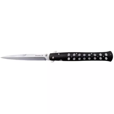 Cold Steel CS26SXP Ti-Lite 6" Folding Spear Point Plain AUS-8A SS Blade/Black Zy-Ex Handle Includes Pocket Clip