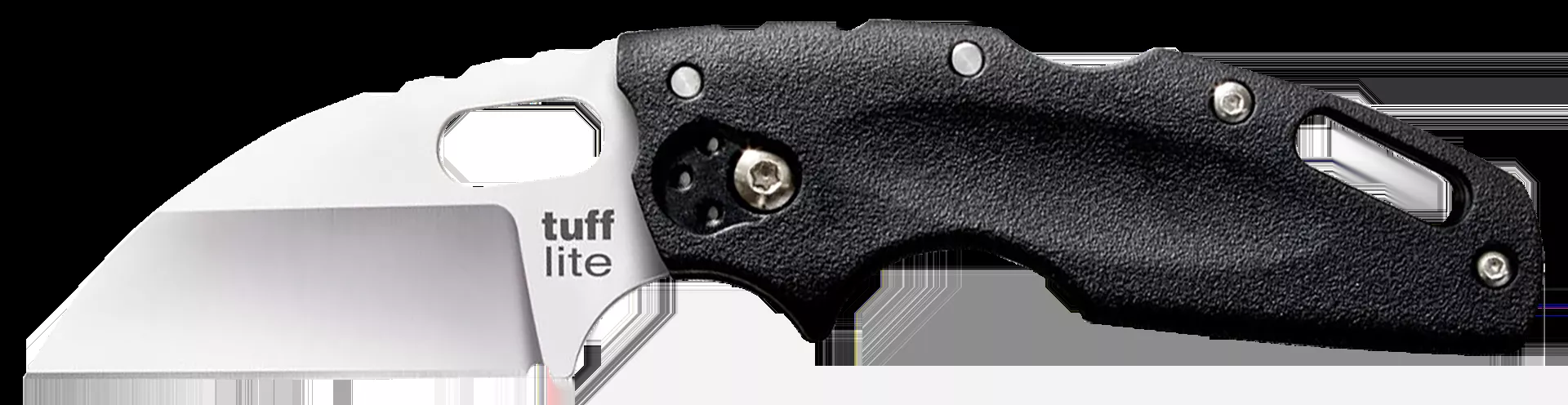 Cold Steel Tuff Lite 2.50″ Folding Sheepsfoot Plain AUS-8A SS Blade, 3.50″ Black Textured Griv-Ex Handle CS20LTZ