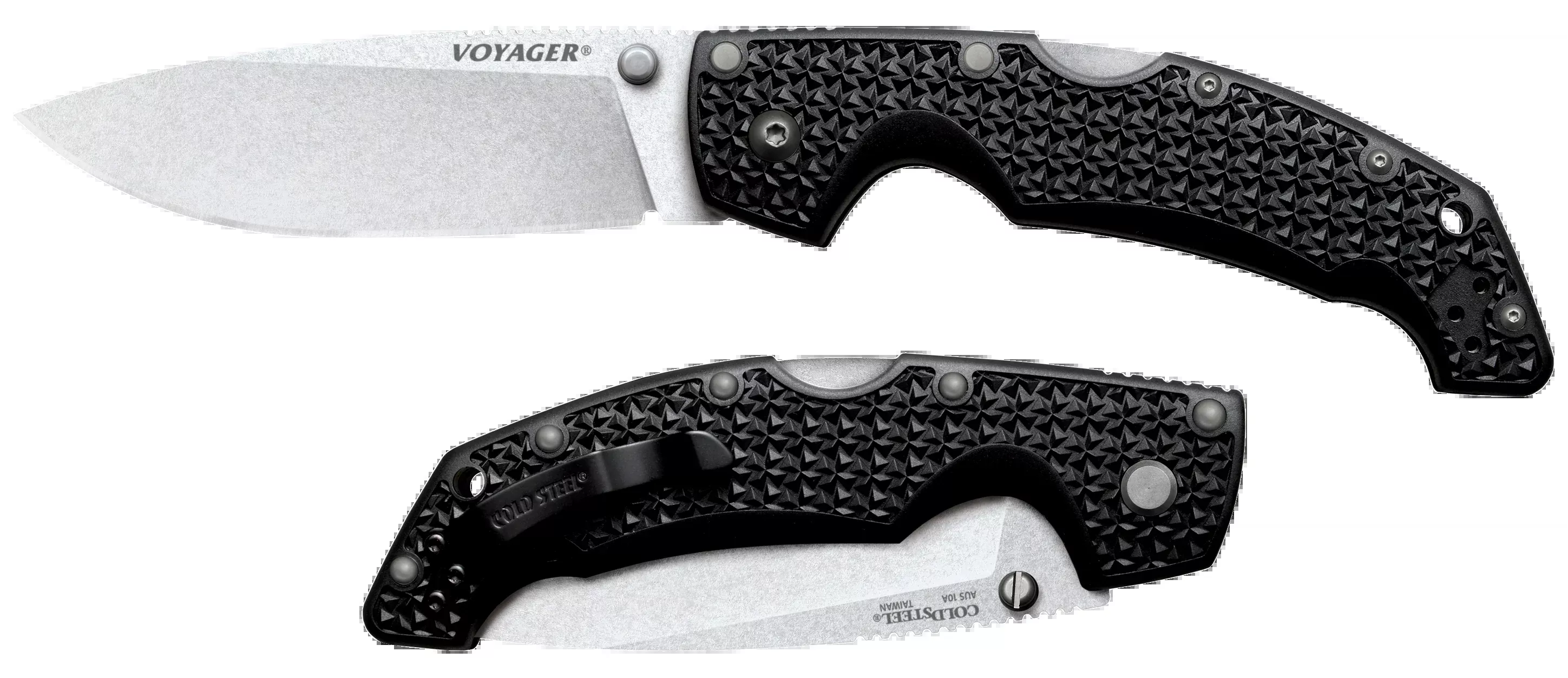 Cold Steel Voyager, Cold Cs-29ab Large Drop Point Voyager 4"