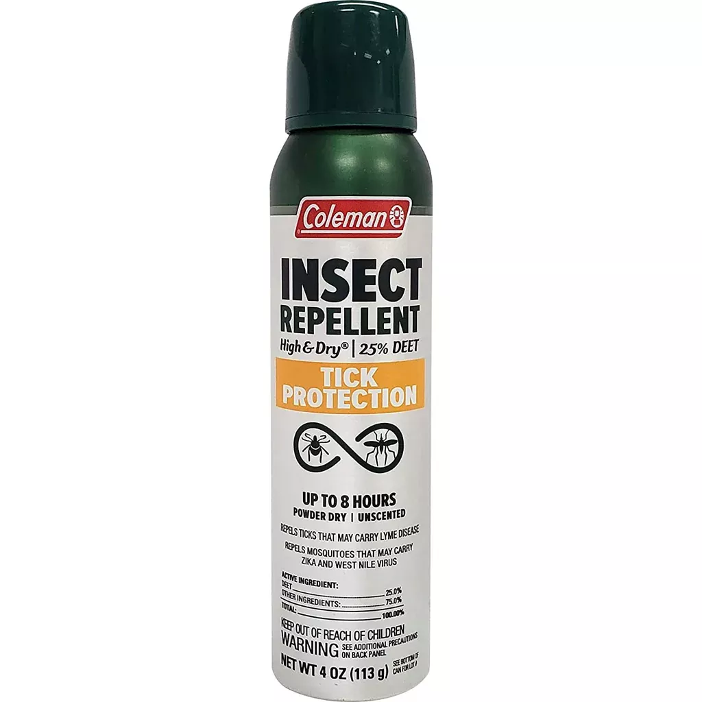 Coleman High And Dry Insect Repellent 4oz – 25% Deet W/ Tick Protection