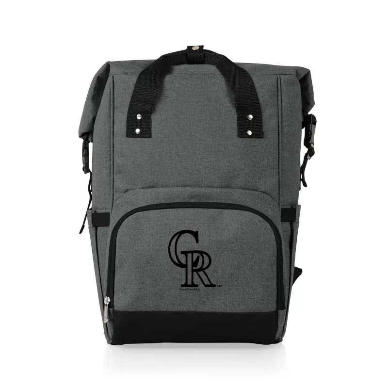 Colorado Rockies – On The Go Roll-Top Backpack Cooler