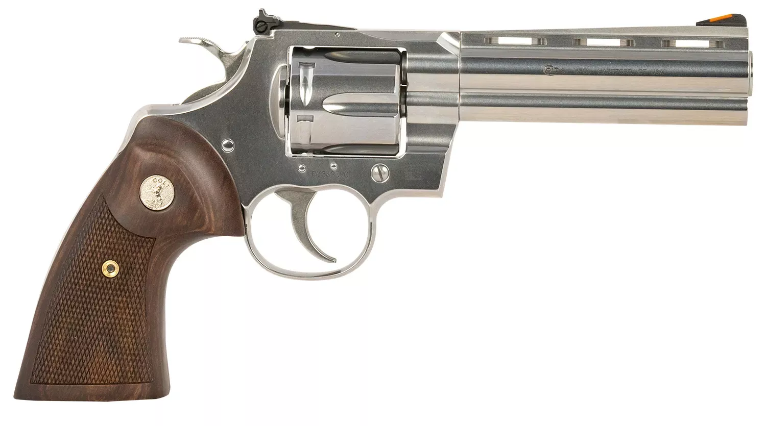 Colt Python 357MAG/38SPL Revolver 6 Shot 5" Vent Rib Barrel Stainless Steel DAO PYTHONSP5WTS