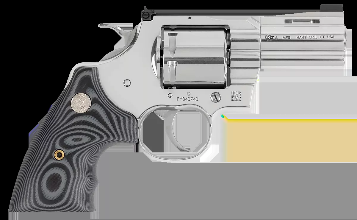 Colt Python Combat Elite .357Mag Revolver 6Rd 3" Barrel All Stainless Adj Rear Sight Spur Hammer G10 Grips DA/SA PYTHONSP3NS