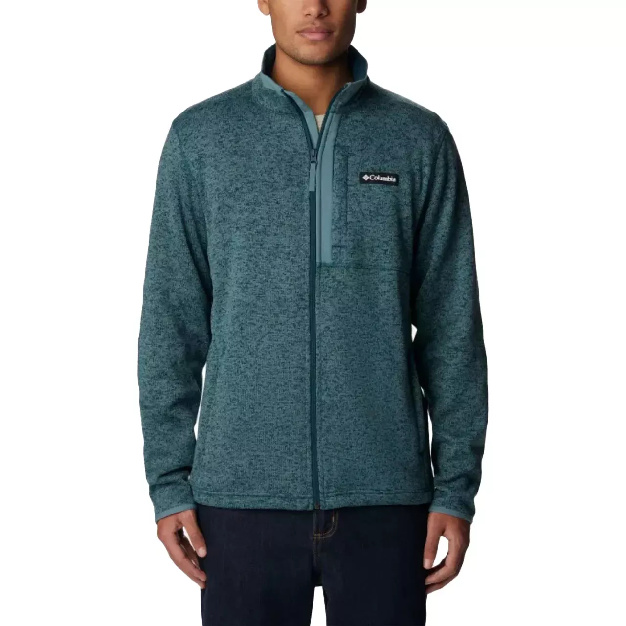 Columbia Men’s Sweater Weather Fleece Full Zip Jacket – Night Heather