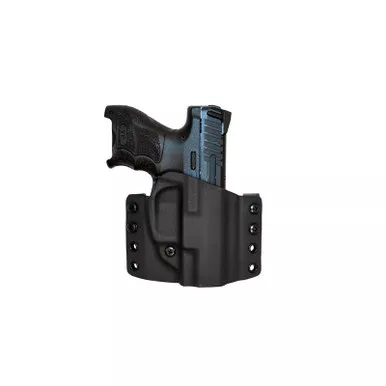 Comp-Tac C708HK088RBKN Warrior OWB Holster for Heckler & Koch VP9SK, Black, Right Hand