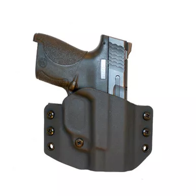 Comp-Tac C708SW146RBKN Warrior OWB Holster for Smith & Wesson M&P9 M&P40 Shield, Black, Right Hand
