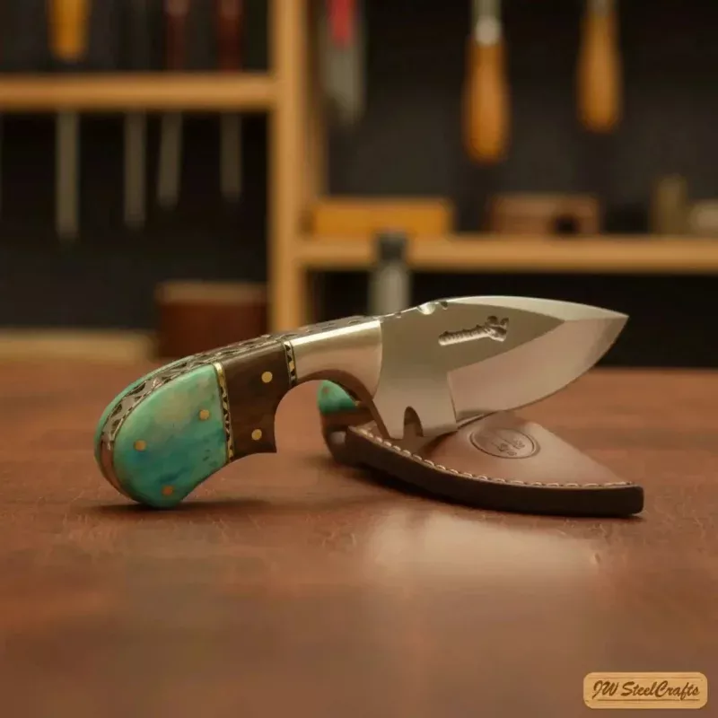 Compact Small Skinner Knife 2.5 BladeHandle Durable EDC Tool