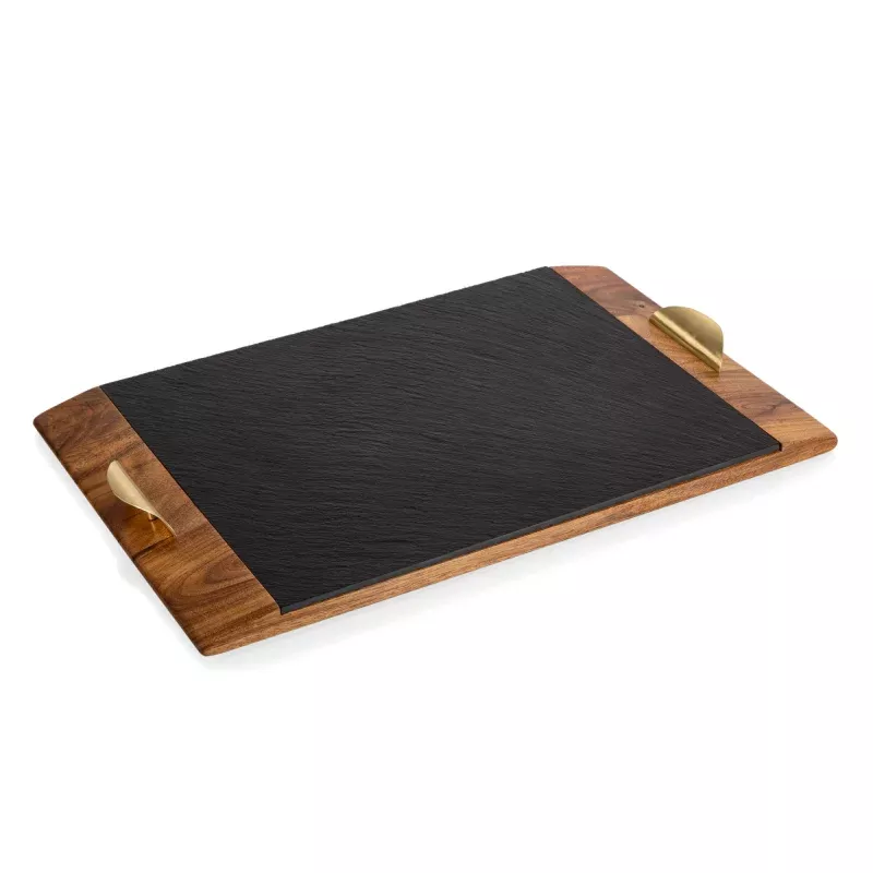 Covina Acacia and Slate Serving Tray