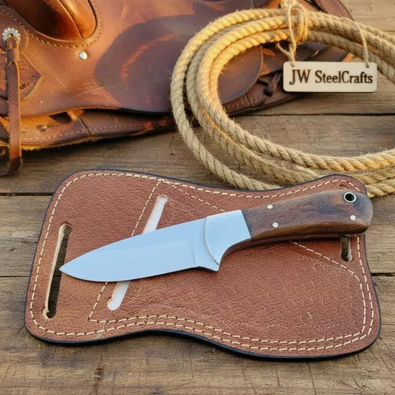 Cowboy Skinner Knife 6.5 Rosewood Handle