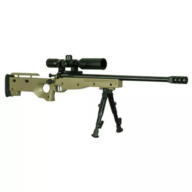 Crickett KSA2152 CPR Complete Package 22 LR Caliber with 1rd Capacity, 16.12" Barrel, Blued Metal Finish & Fixed with Adjustable Cheekpiece Flat Dark Earth Stock Right Hand
