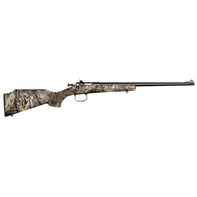 Crickett KSA2284 Youth 22 WMR 1rd 16.12" Blued Barrel/Receiver, Fixed Front/Adjustable Rear Peep Sights, Mossy Oak Break-Up Synthetic Stock w/11.5" LOP, Rebounding Firing Pin Safety