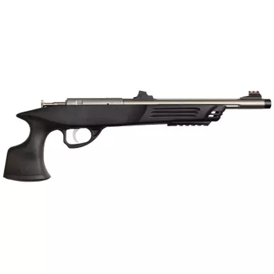 Crickett KSA796 Hunter Adult 22 WMR 1rd 9" Threaded Single Shot Stainless Barrel, Black Synthetic Grips