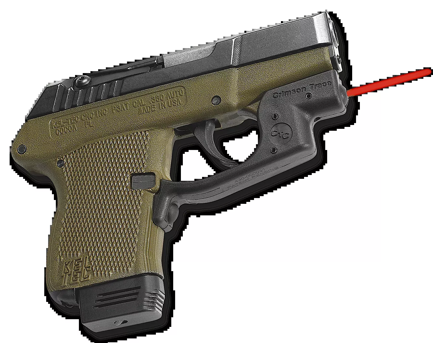 Crimson Trace Laser Laserguard - Red Keltec P3at/p32