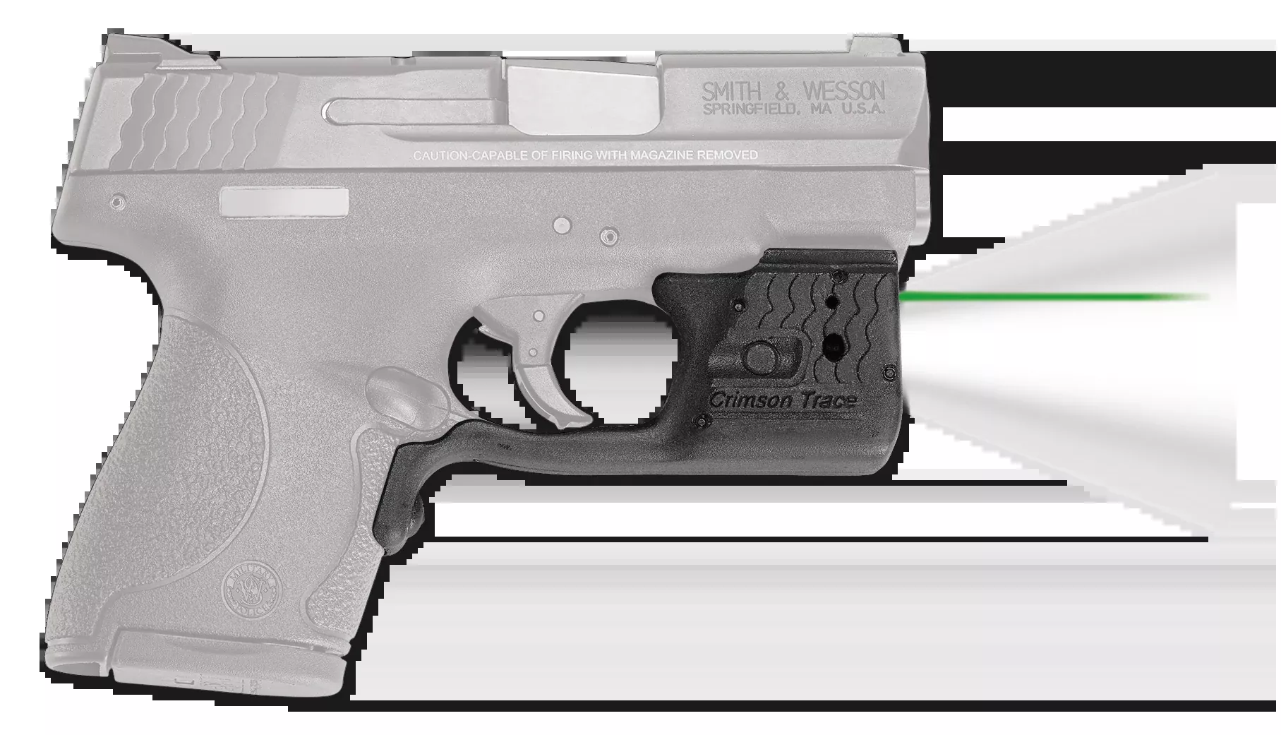 Crimson Trace Laserguard Pro, Crim Ll801g Laserguard Pro Sw Shield Green