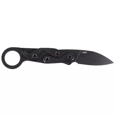 CRKT 4050K Provoke EDC EDC 2.47" Folding Black Oxide Plain Satin D2 Steel Blade, Black Aluminum Handle