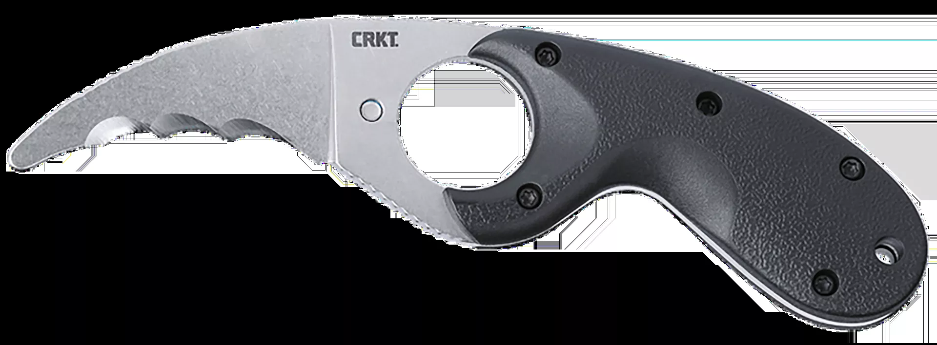 CRKT Bear Claw Black Fixed AUS-8A SS Blade Knife with GRN Handle & Nylon Sheath, 2.38" 2511