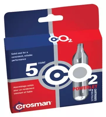 Crosman Co2 Powerlets Case Lot – 12 Boxes Of 5 Each
