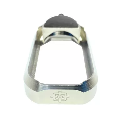 Cross Armory CRGFMWSV Flared Magwell Compatible w/Glock Gen1-3 Silver Anodized Aluminum