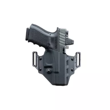 Crucial Concealment 1335 Covert OWB Outside-the-Waistband Holster for Springfield Armory Echelon, Black, Right Hand