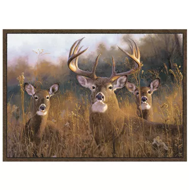 Custom Printed Rugs BUCK STOPS HERE Rug Buck Stops Here, Brown