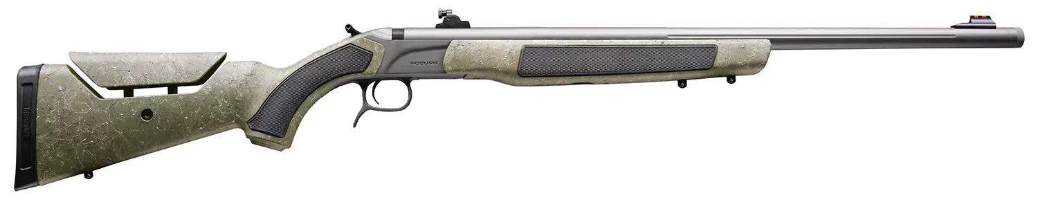 CVA Accura MR-X 50 Caliber Inline Muzzleloader 26" Fluted Threaded Bergara Black/Gray Webbing PR3233N
