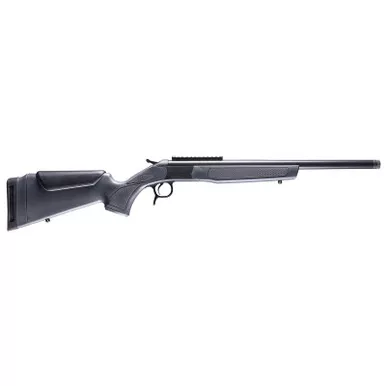 CVA CR4443 Scout 450 Bushmaster 1rd 22" Blued Threaded Barrel, Blued Picatinny Rail Receiver, Stealth Gray Fixed Synthetic Stock
