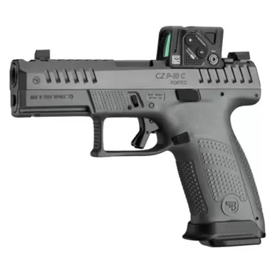 CZ P-10 C Compact9mm Luger 4" Integral Comped Barrel 15 Round AmbiCOA Red Dot