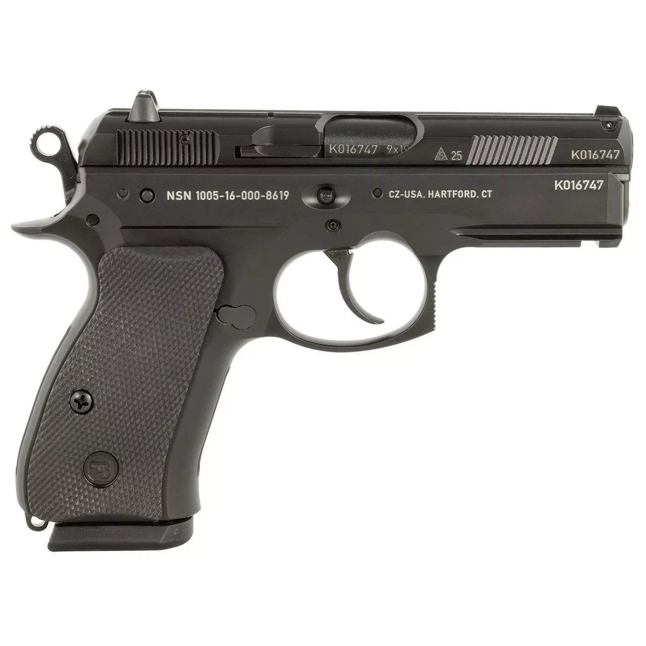 CZ USA P-01 Compact 9mm Luger Pistol 3.75″ 50th Anniversary Black 91161