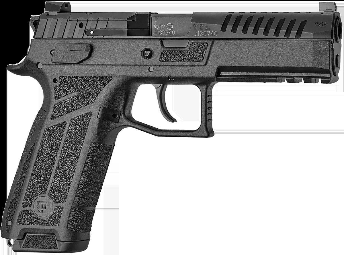 CZ USA P-09 F Nocturne Pistol 9mm 19+1 4.53" Barrel Optic Ready Slide Accessory Rail Interchangeable Backstraps DA/SA 91670