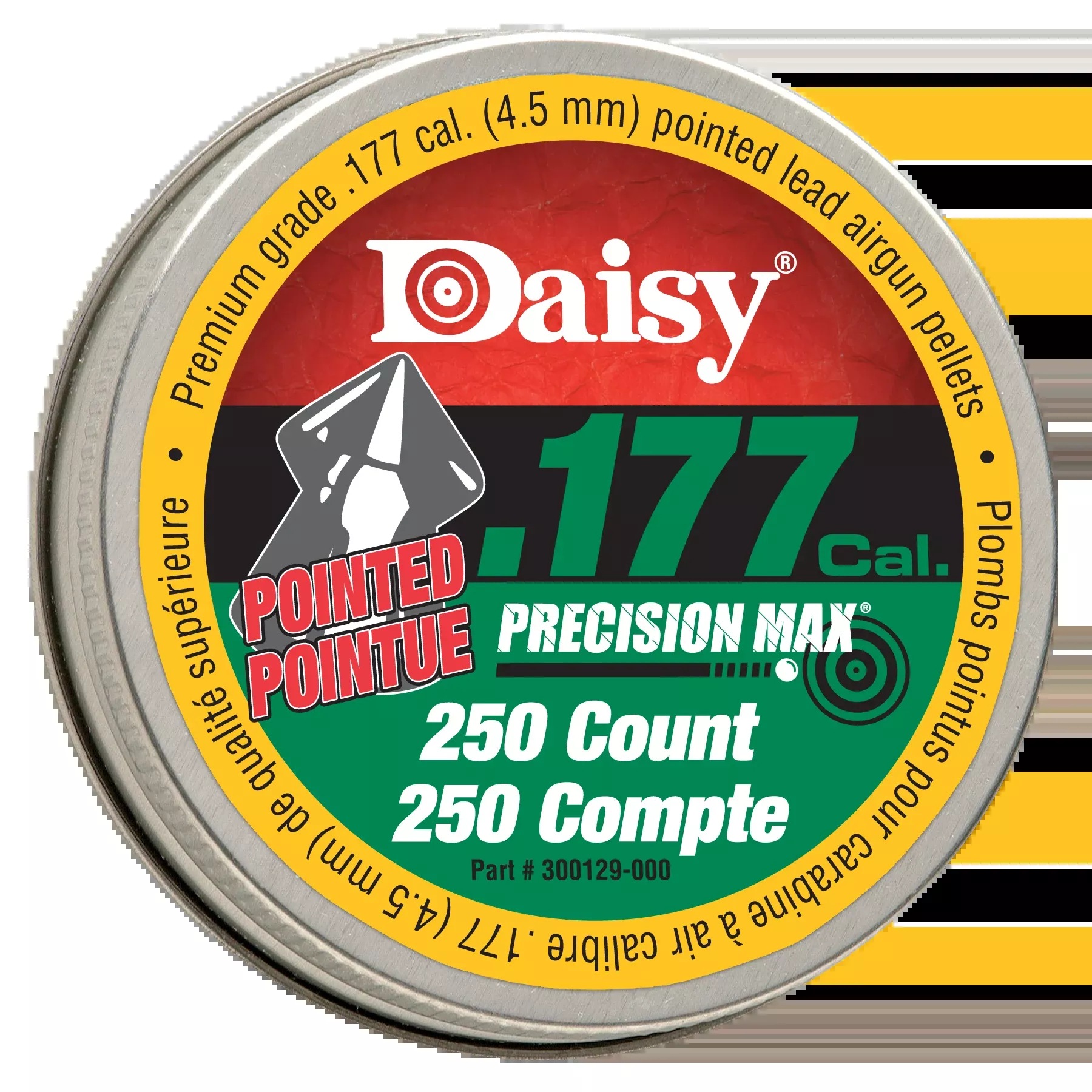 Daisy 250-ct .177 Pointed Pellet Tin