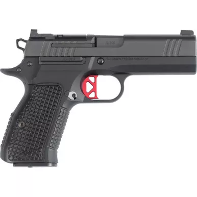 Dan Wesson 92104 DWX Compact Frame 9mm Luger 15+1 4" Black Match Grade Barrel, Black DLC Serrated Slide, Black Aluminum Frame w/Beavertail, Black Aluminum Grip