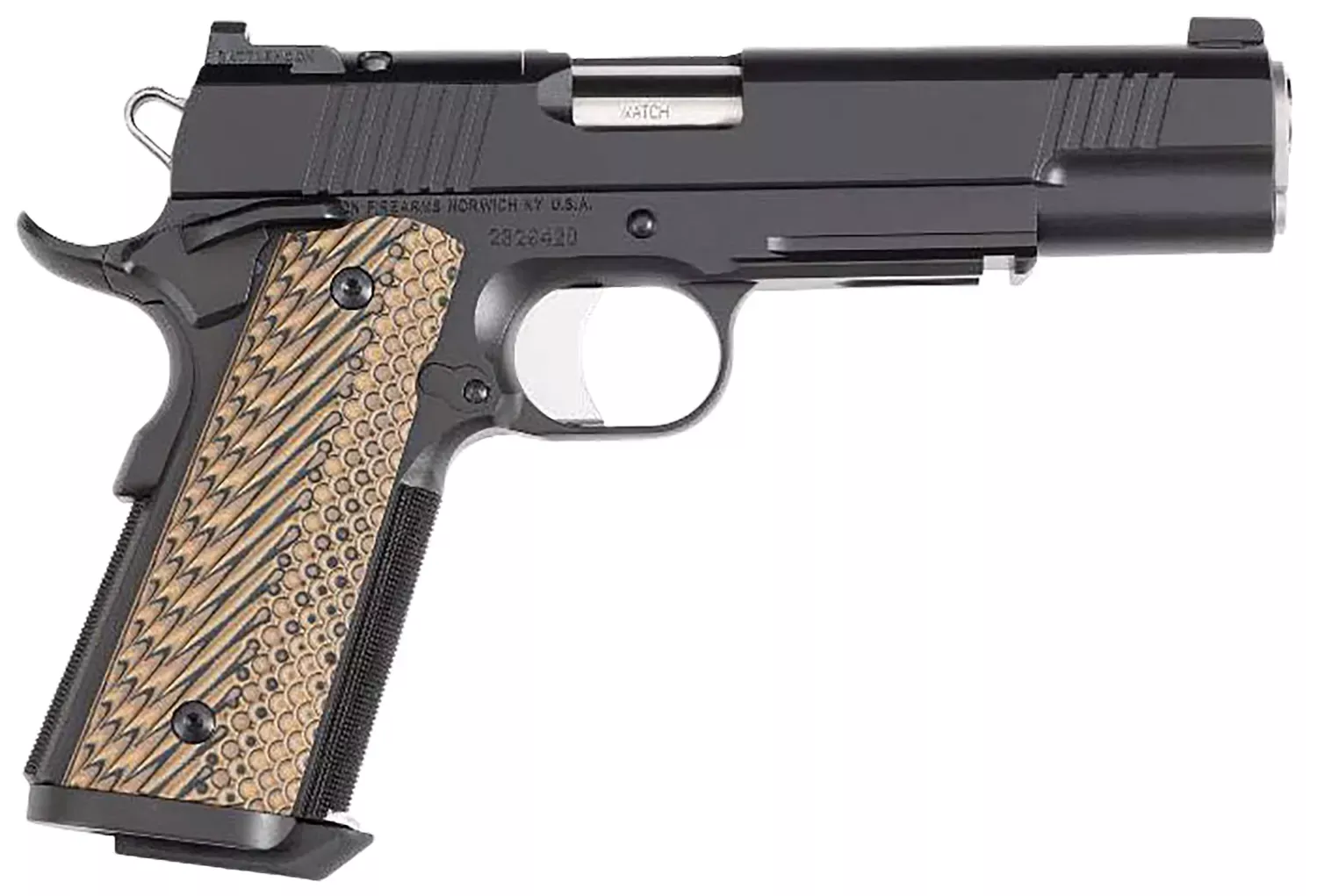 Dan Wesson Specialist 9mm Luger Pistol 5″ Black/Brown G10 Grip 01796