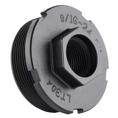 Dead Air LT301 HUB Direct Thread Mount 1/2"x28 4140 HT Alloy Steel Black