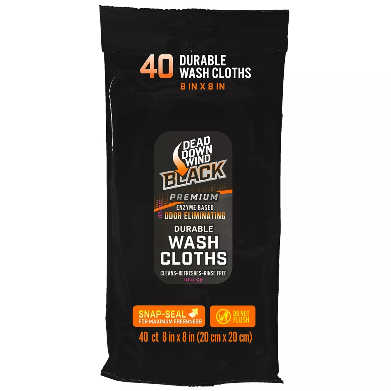 Dead Down Wind Black Premium Wash Cloths 40 Count
