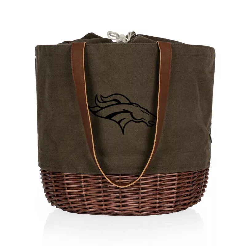 Denver Broncos – Coronado Canvas and Willow Basket Tote