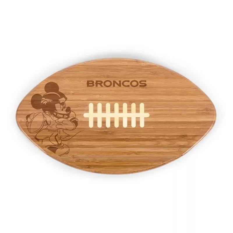 Denver Broncos Mickey Mouse – Touchdown! Football Cutting Board & Serving Tray