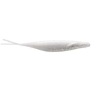 DEPS Sakamata Shad 6" 3Pk White Clear Silver Flake