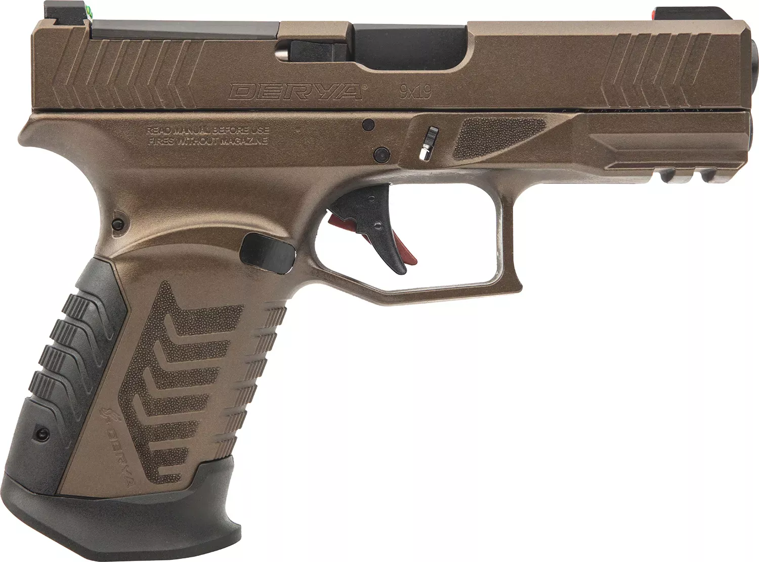 Derya Firearms DY9 9mm Luger Pistol 4.02″ Midnight Bronze Cerakote DY9MBFTR
