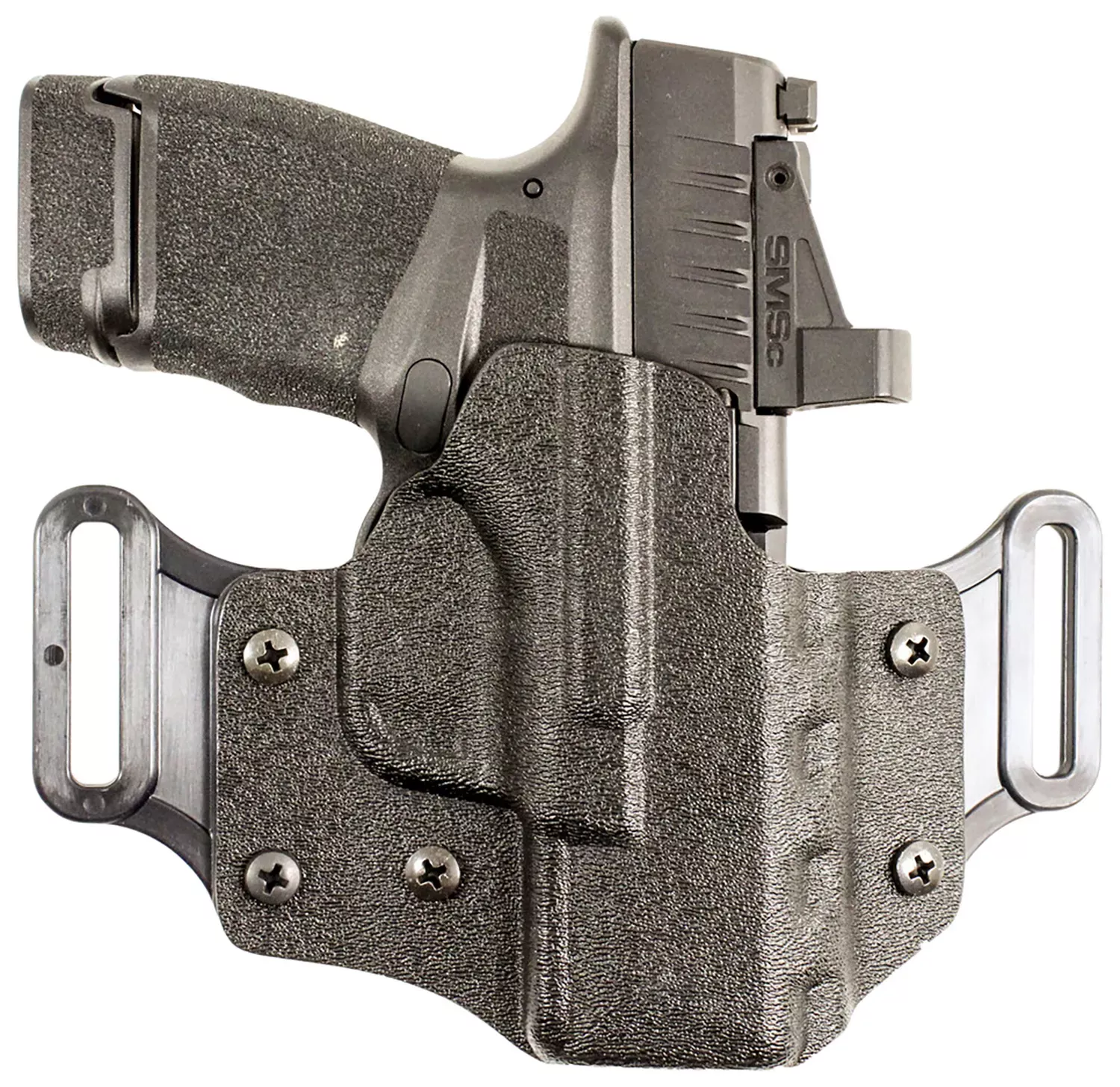 DeSantis Gunhide Veiled Partner OWB Black Kydex Belt Slide Fits Springfield Prodigy w/wo Red Dot Fits 4.25-5" Barrel RH