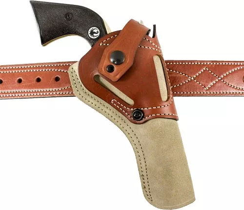 Desantis Wild Hog Holster Lthr – Ambi Colt Saa 5 1/2″ Natural