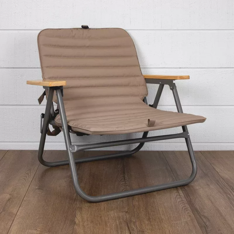 Descanso Padded Beach Chair|Shale Brown&Navy Blue